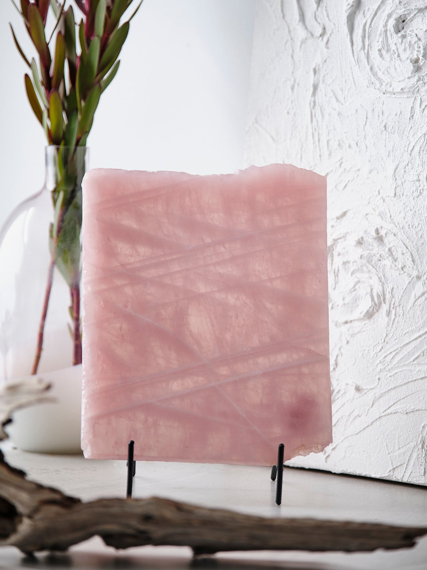 AAA Grade Rose Quartz Slab 2kg