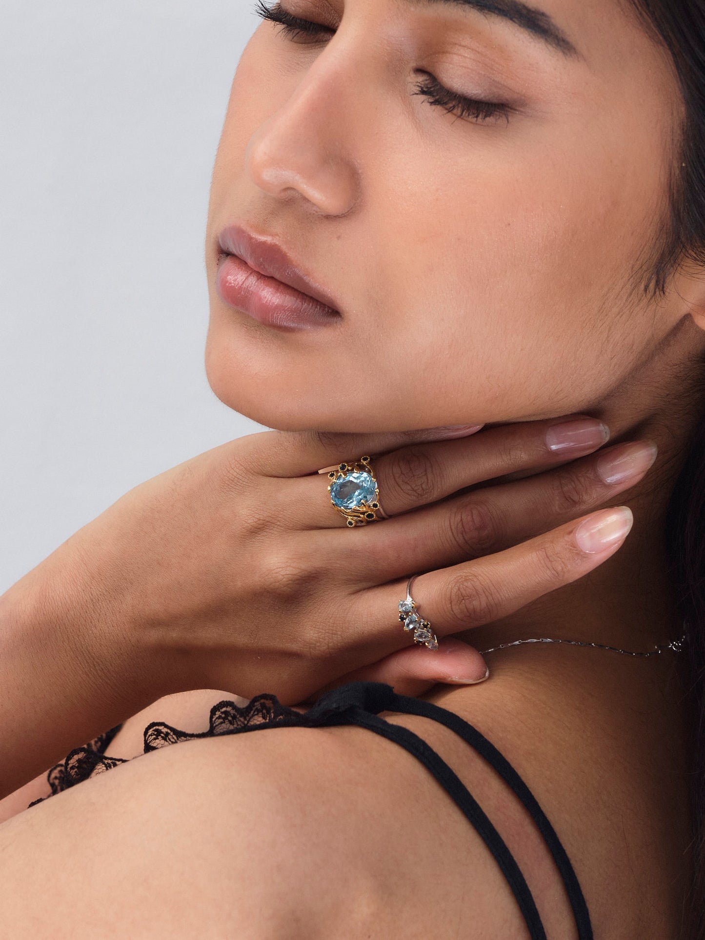 Queen Cordelia Blue Topaz Ring