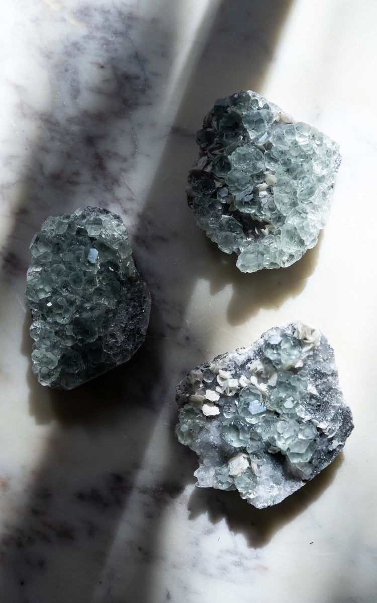 AAA Specimen Green Fluorite, Pyrite & Calcite (Pick Your Own)