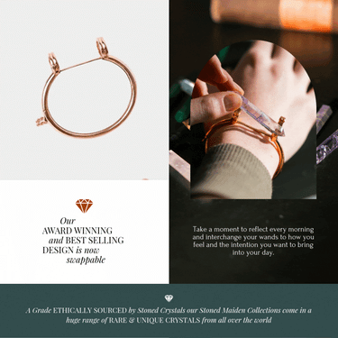 Stoned Maiden Bracelet (Rose Gold)