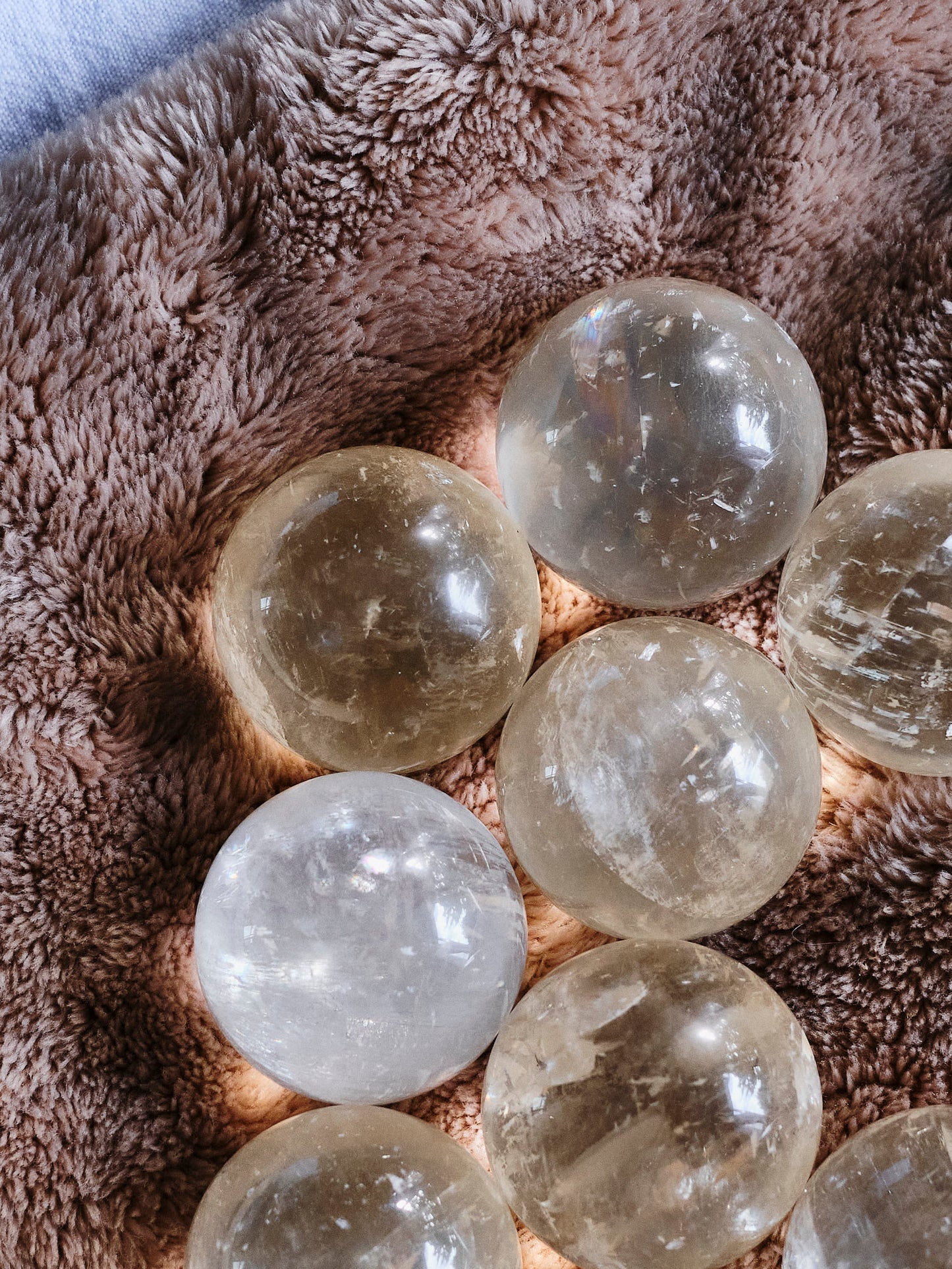 Honey Calcite Spheres (75-105g)