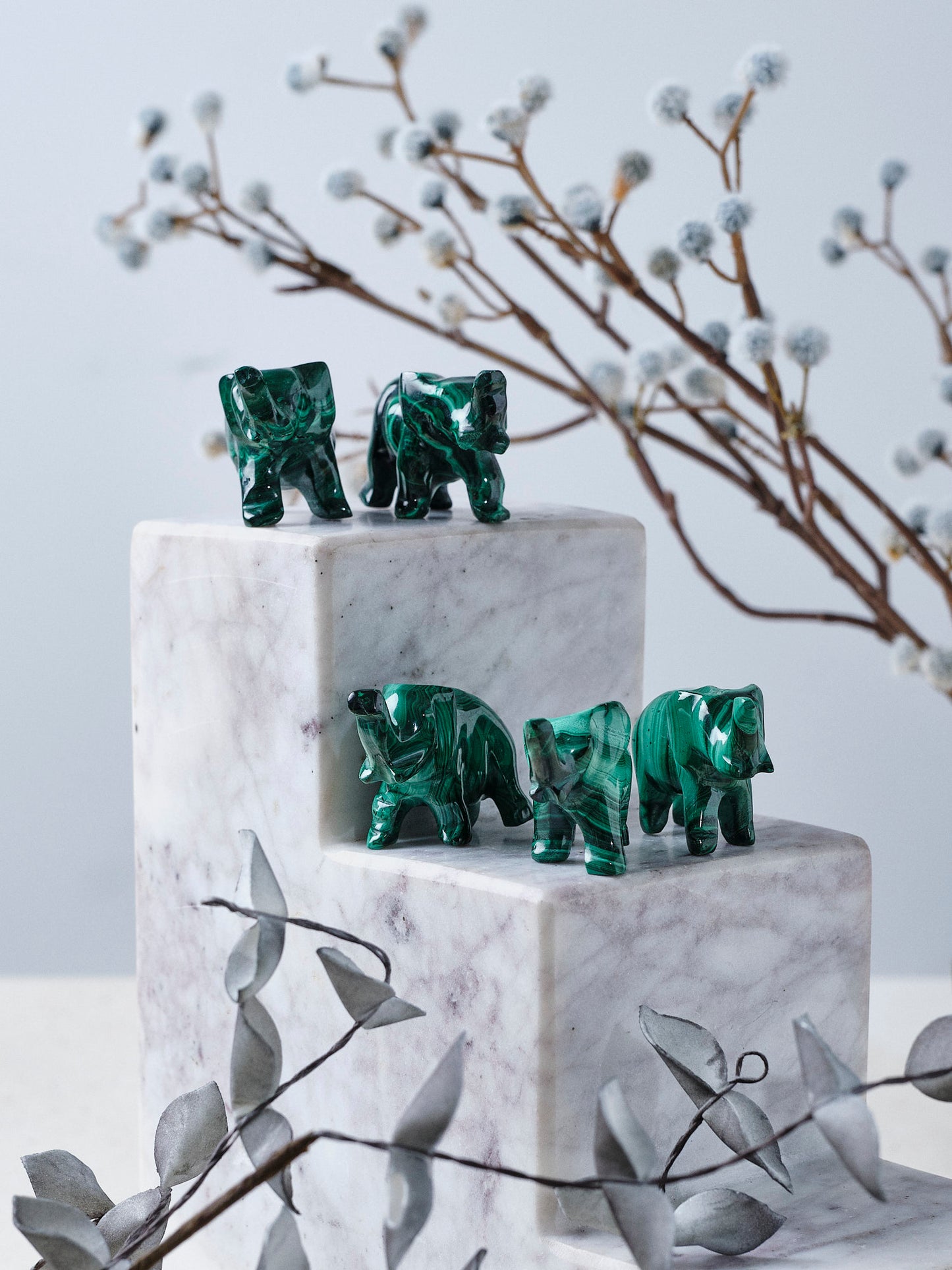 Malachite Animal Totem - Elephant (Pick Your Own)