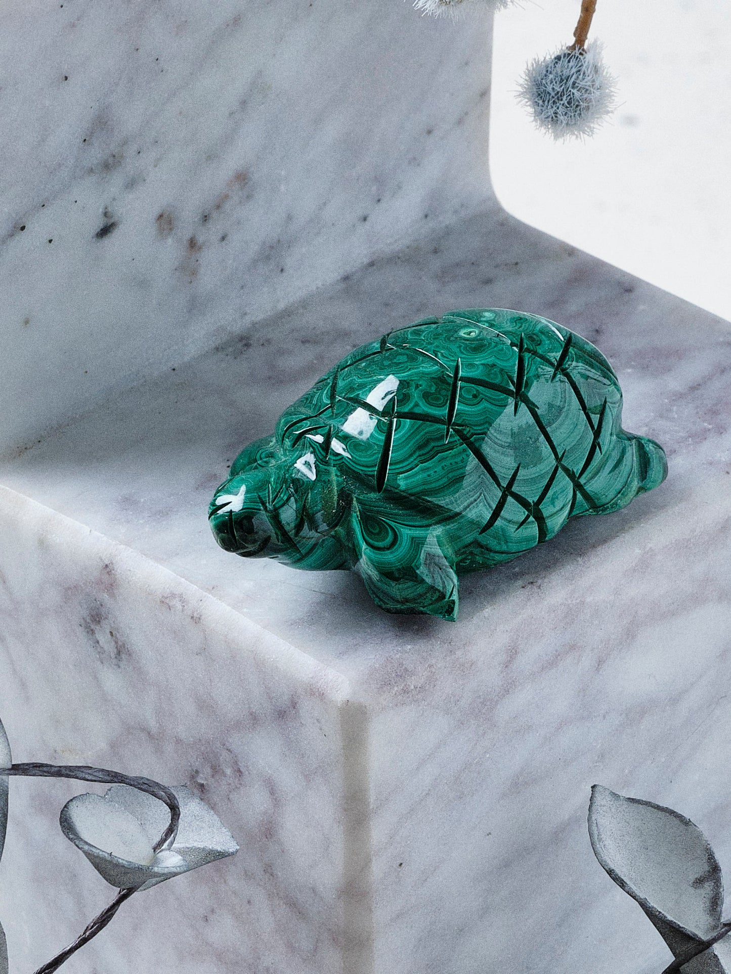 Malachite Animal Totem - Turtle (Pick Your Own)