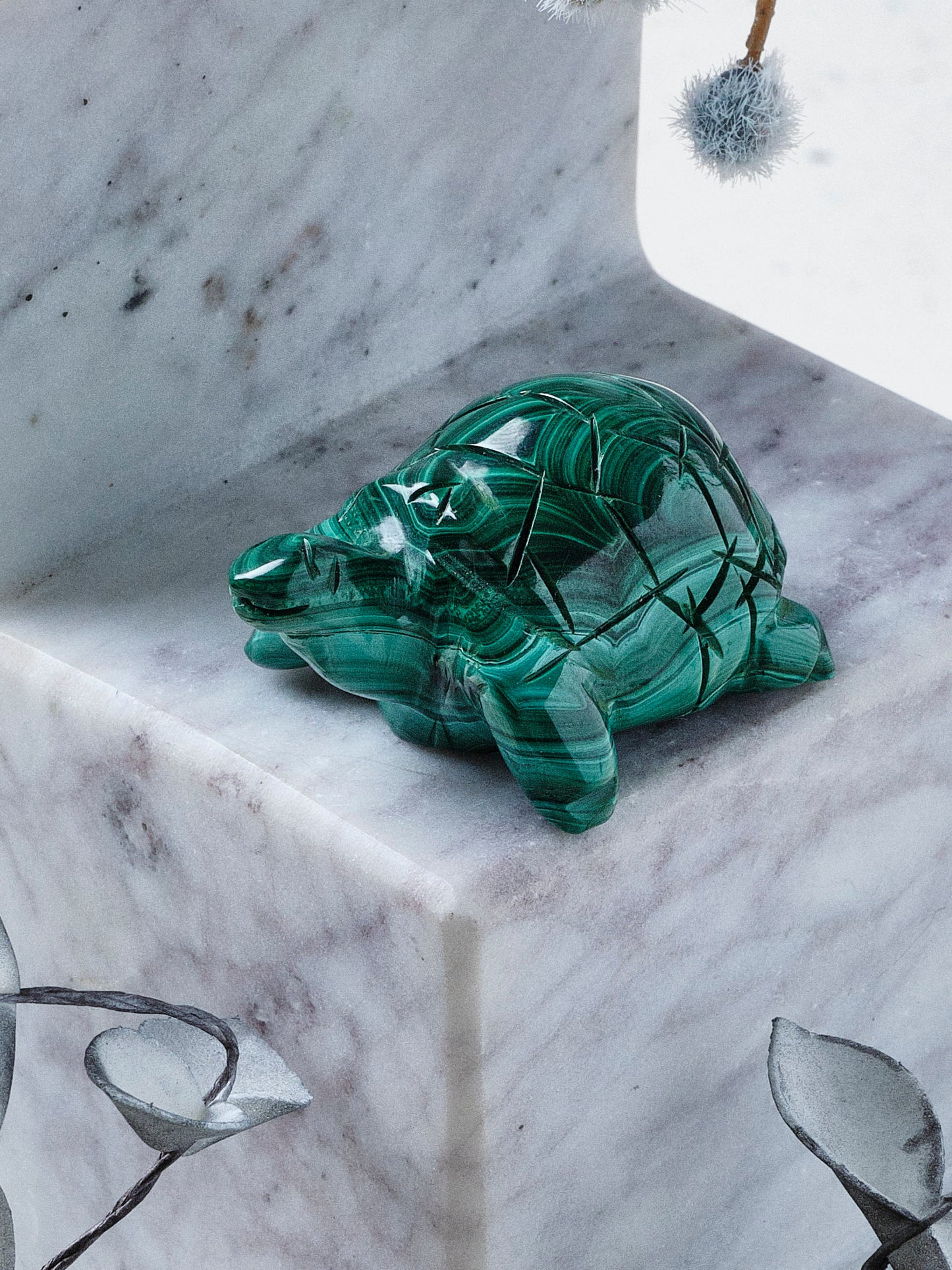 Malachite Animal Totem - Turtle (Pick Your Own)