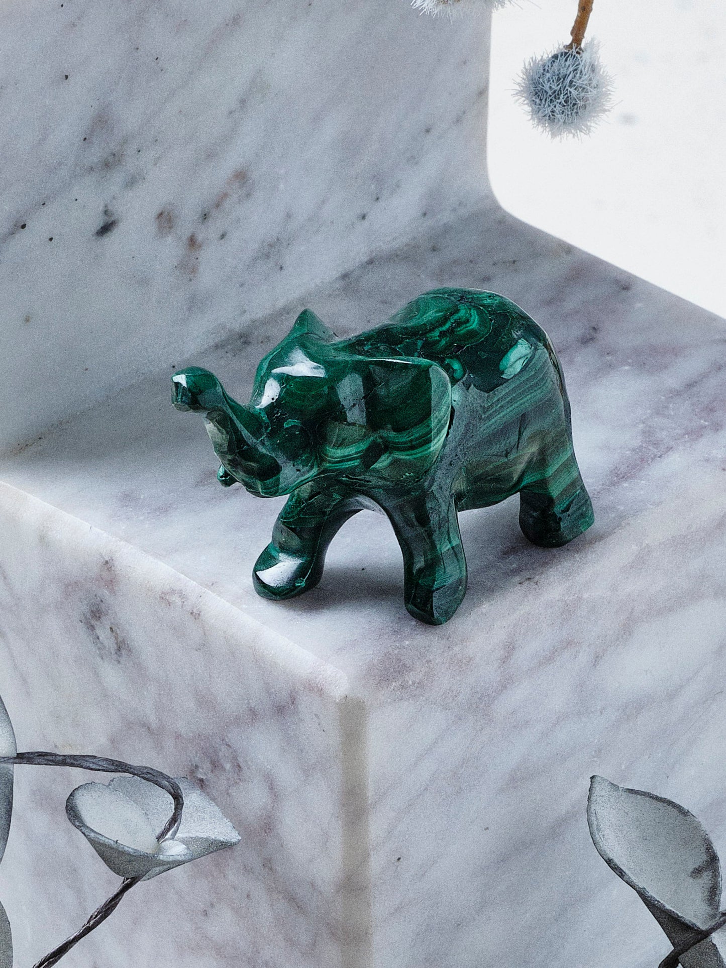 Malachite Animal Totem - Elephant (Pick Your Own)