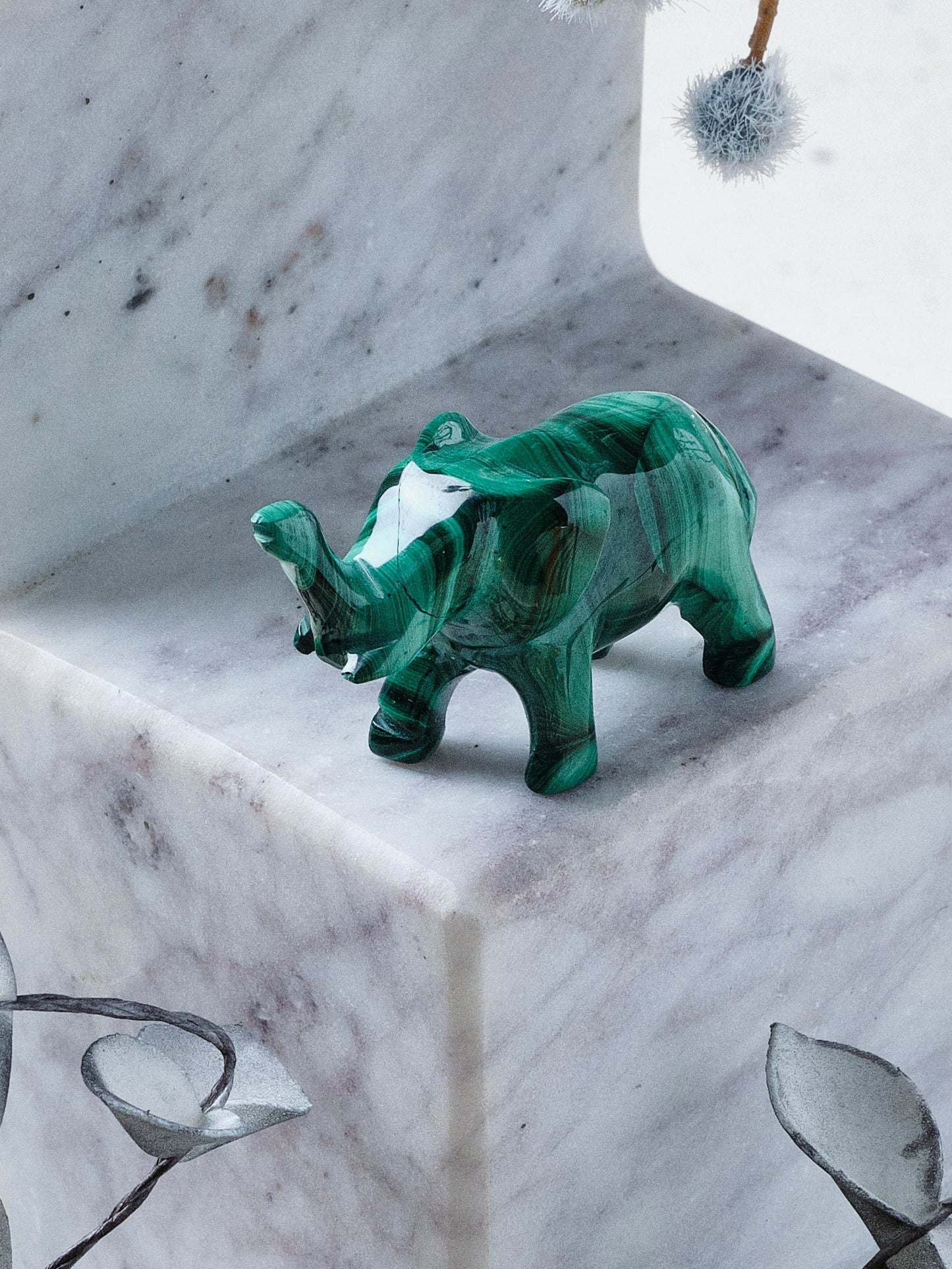 Malachite Animal Totem - Elephant (Pick Your Own)