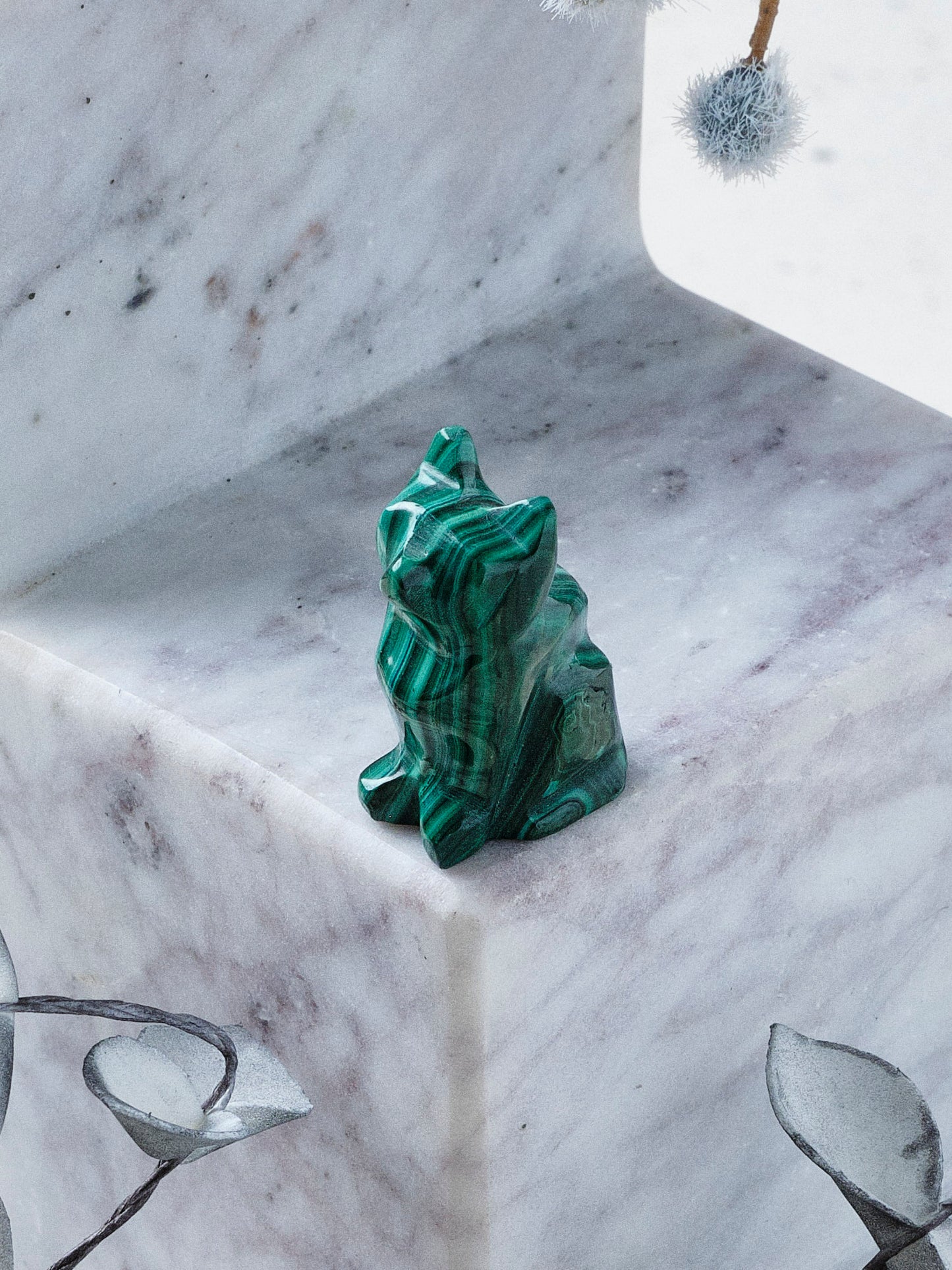 Malachite Animal Totem- Cat (Pick Your Own)
