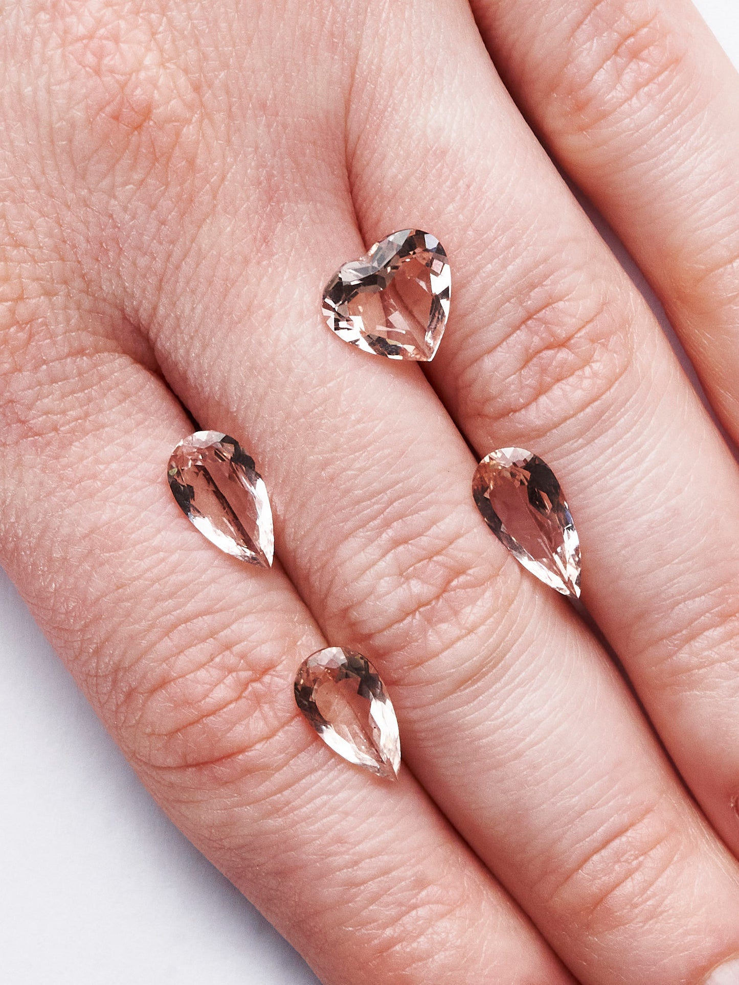 AA+ Peach Morganite Gemstones