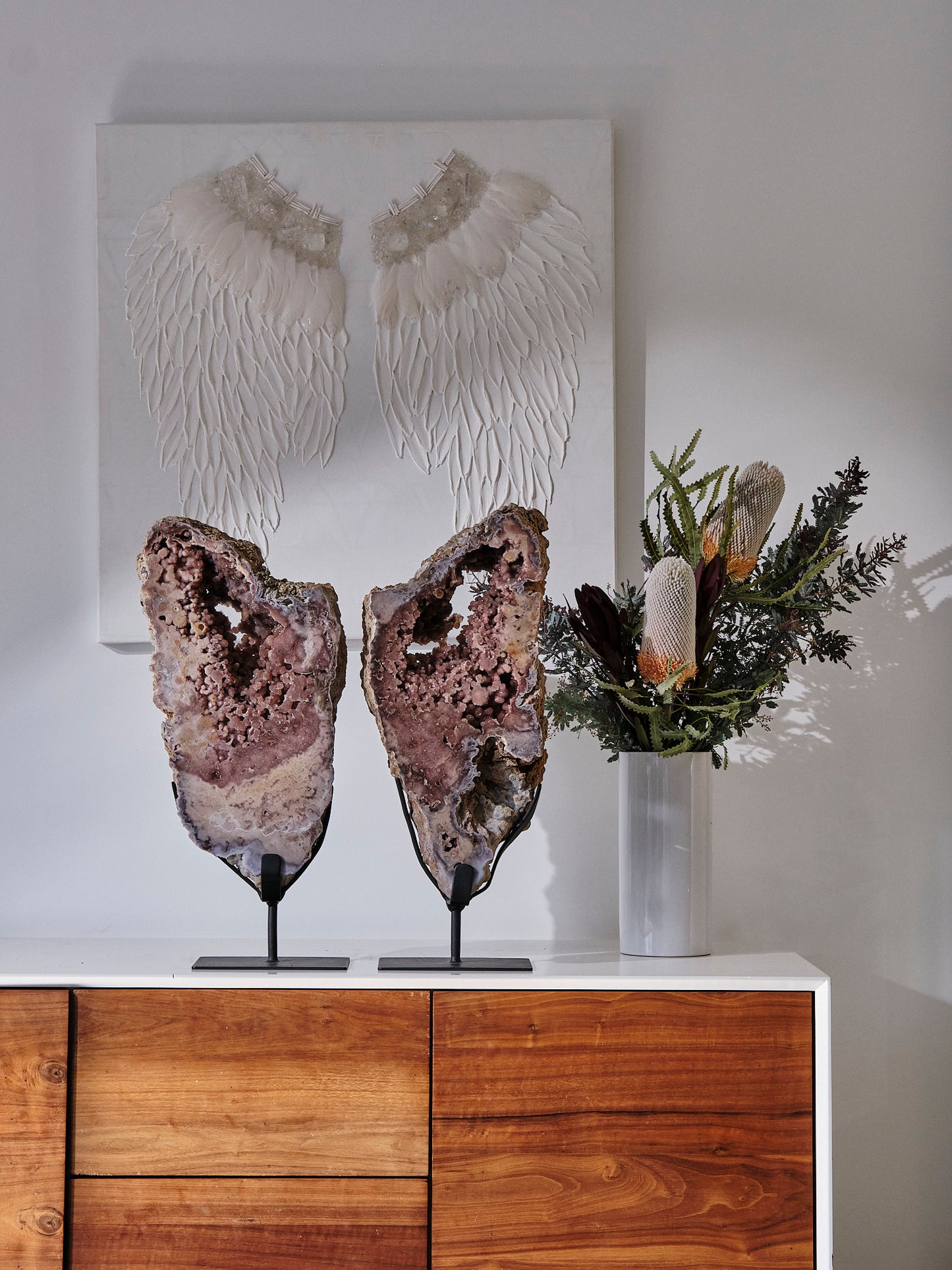 Pink Amethyst Wing Twins 22kgs