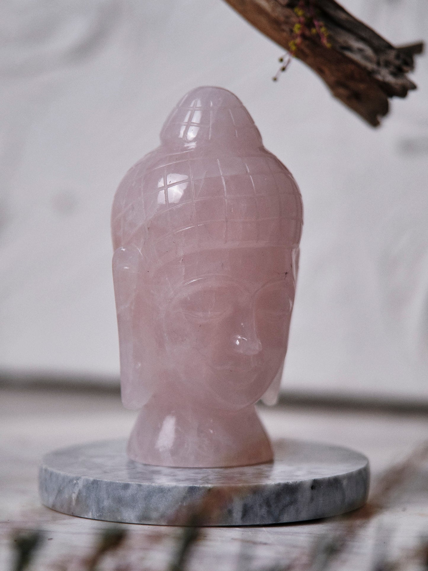 Rose Quartz Siddhartha Buddha