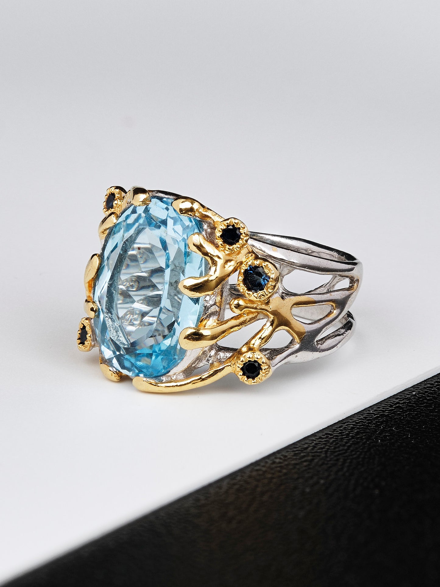Queen Cordelia Blue Topaz Ring
