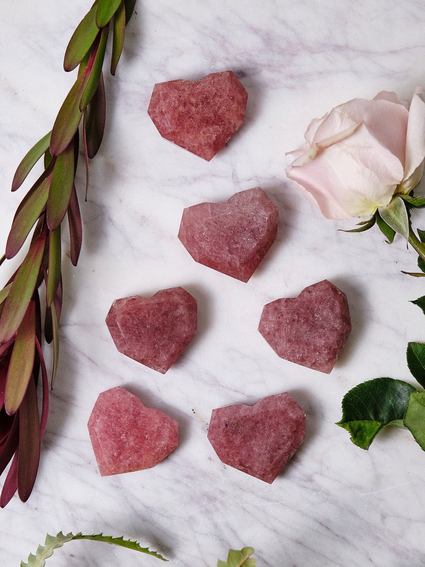 Tanzberry Faceted Hearts