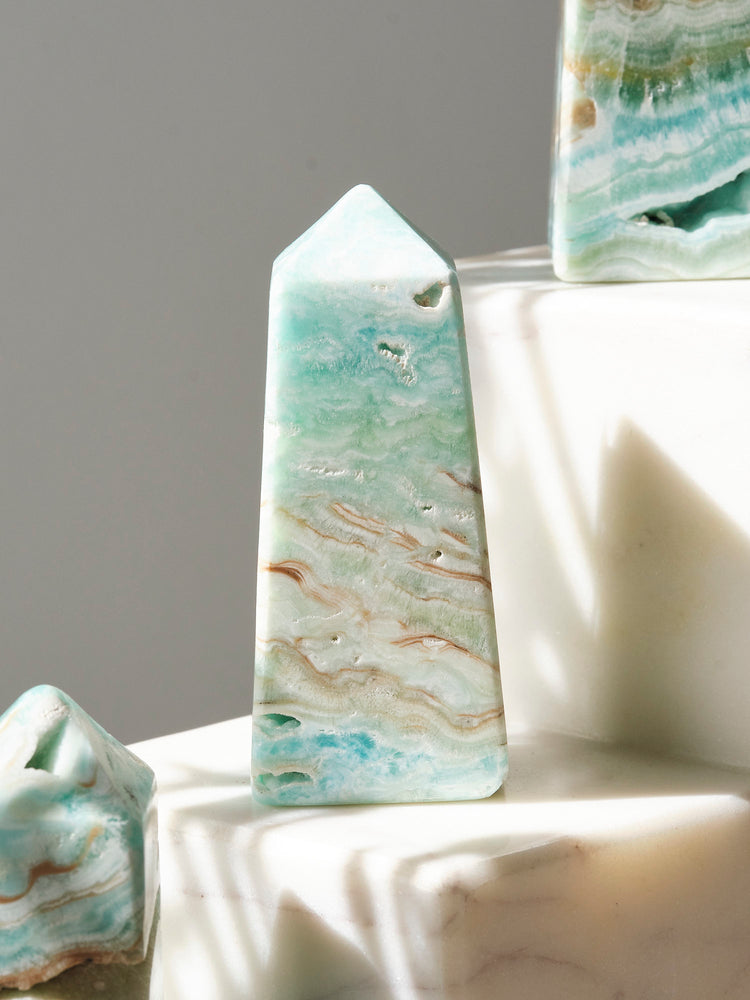 AA Grade Turquoise Calcite Tower (Pick Your Own) 100-150g
