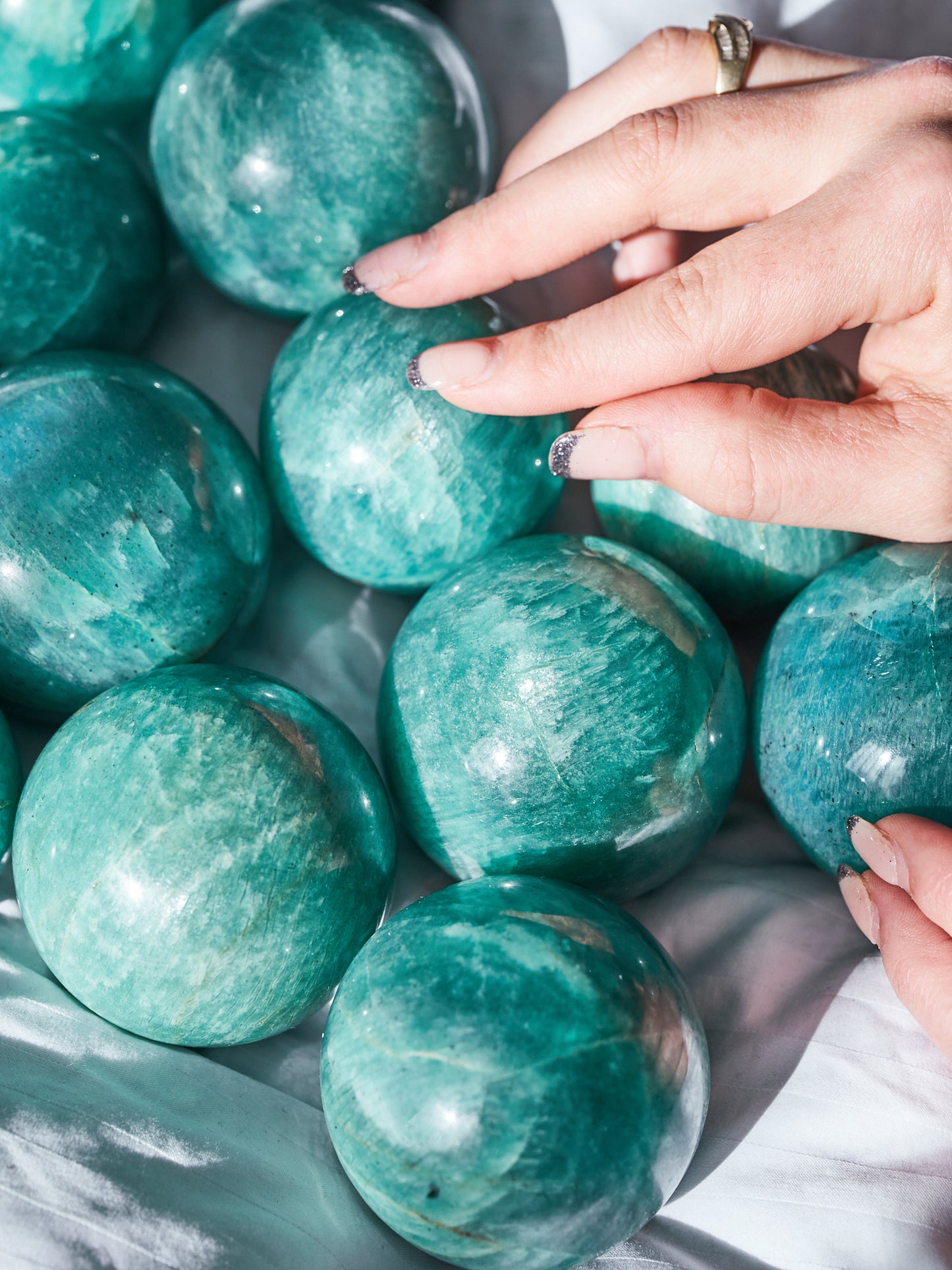 Amazonite Sheen Spheres (Medium - Large)