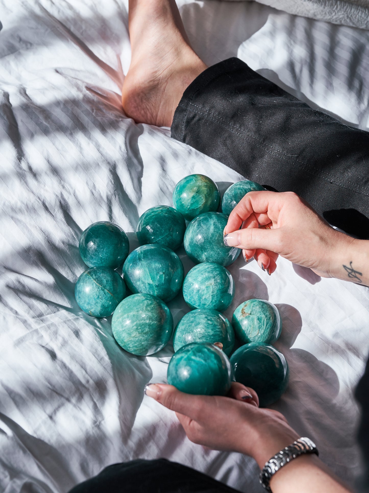 Amazonite Sheen Spheres (Medium - Large)