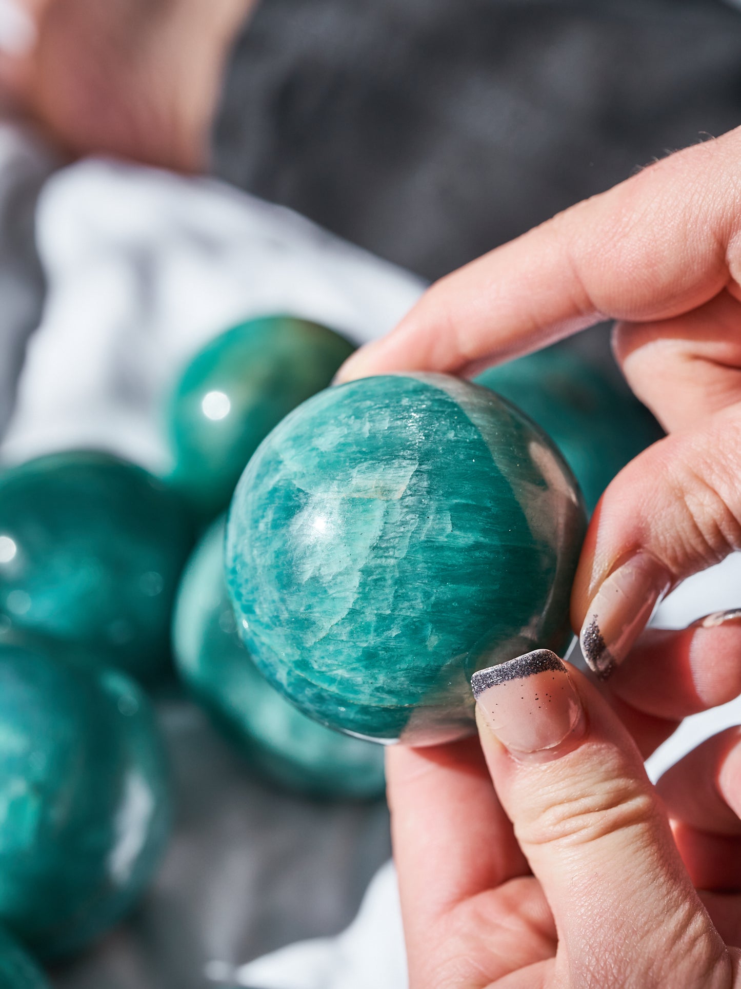Amazonite Sheen Spheres (Medium - Large)