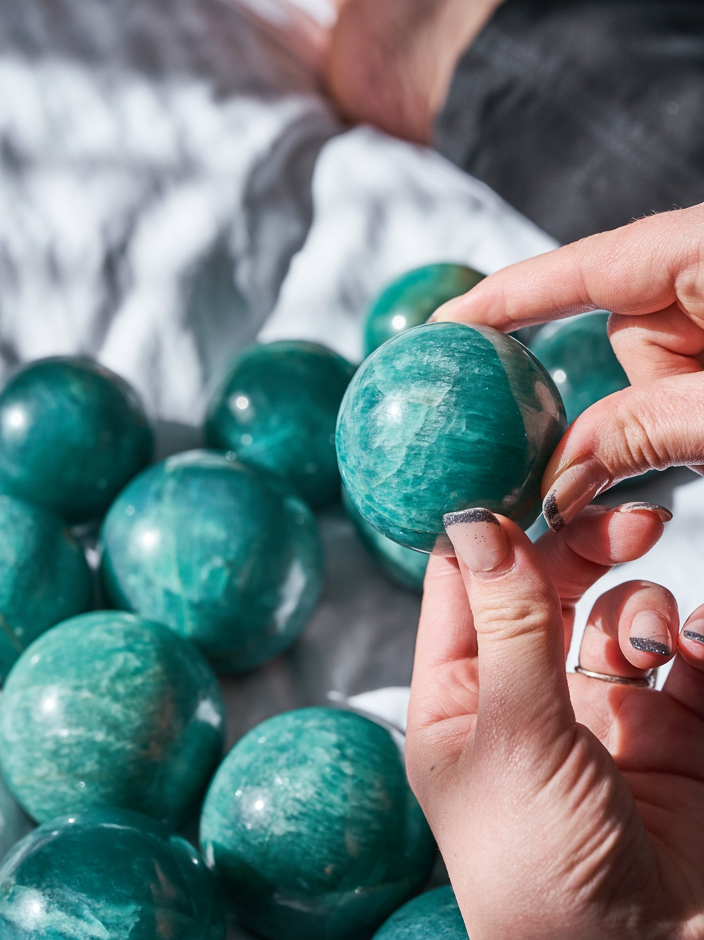 Amazonite Sheen Spheres (Medium - Large)