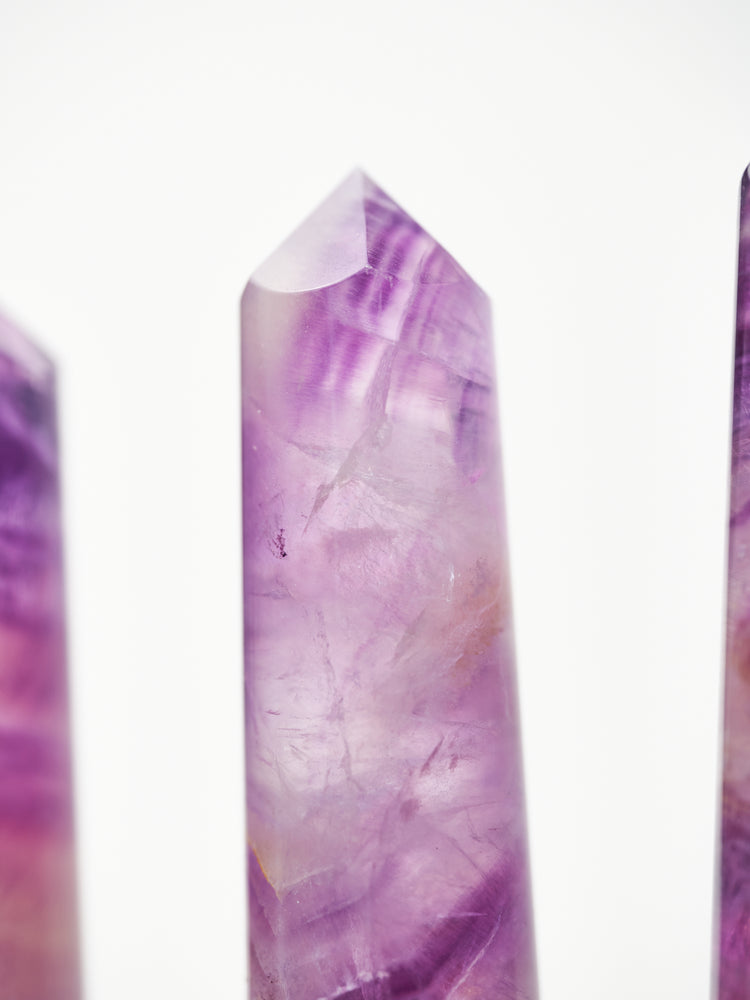 Purple Fluorite Cylinder Points - Pick Your Own