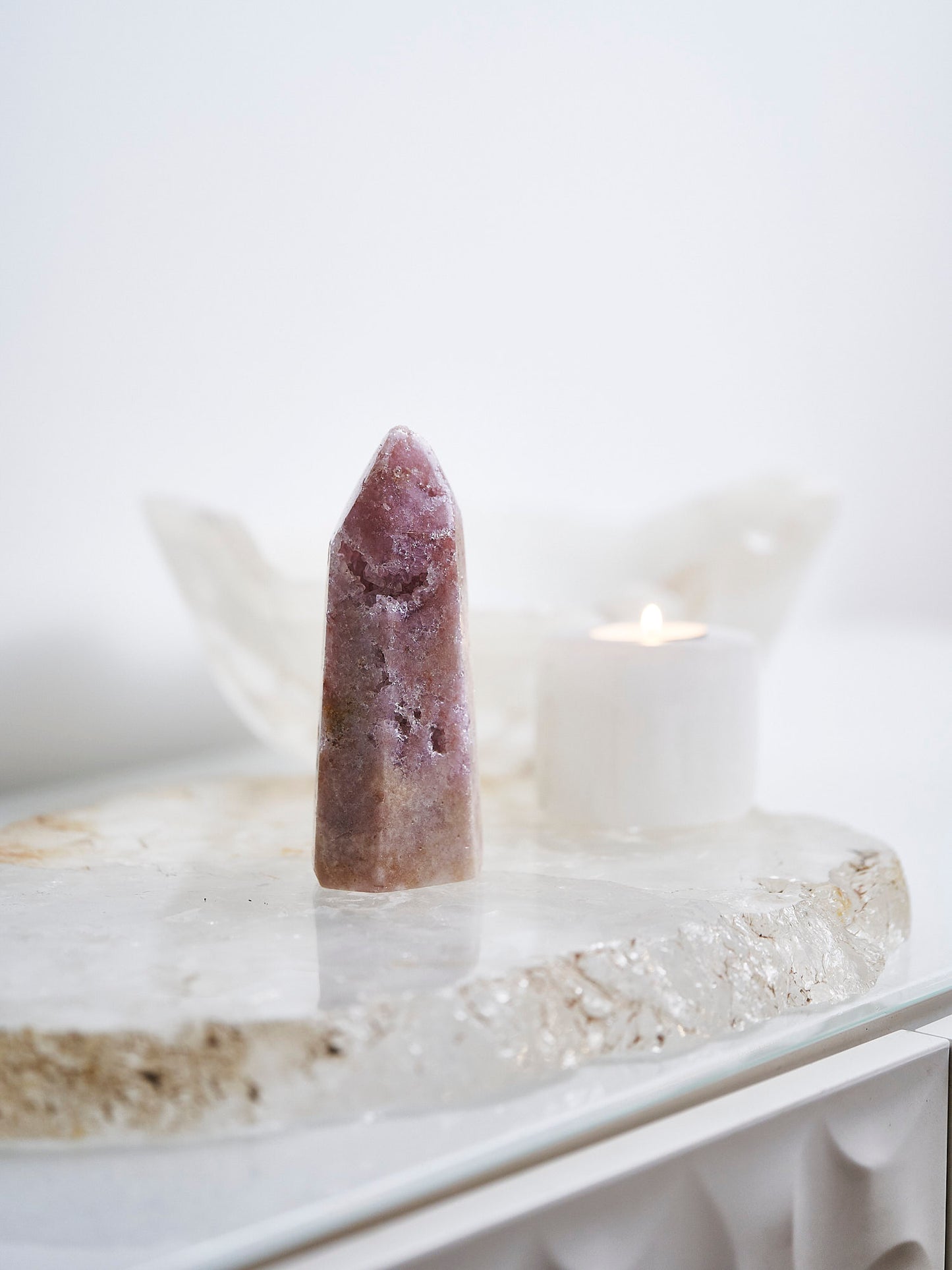 AA Pink Amethyst Point 395g