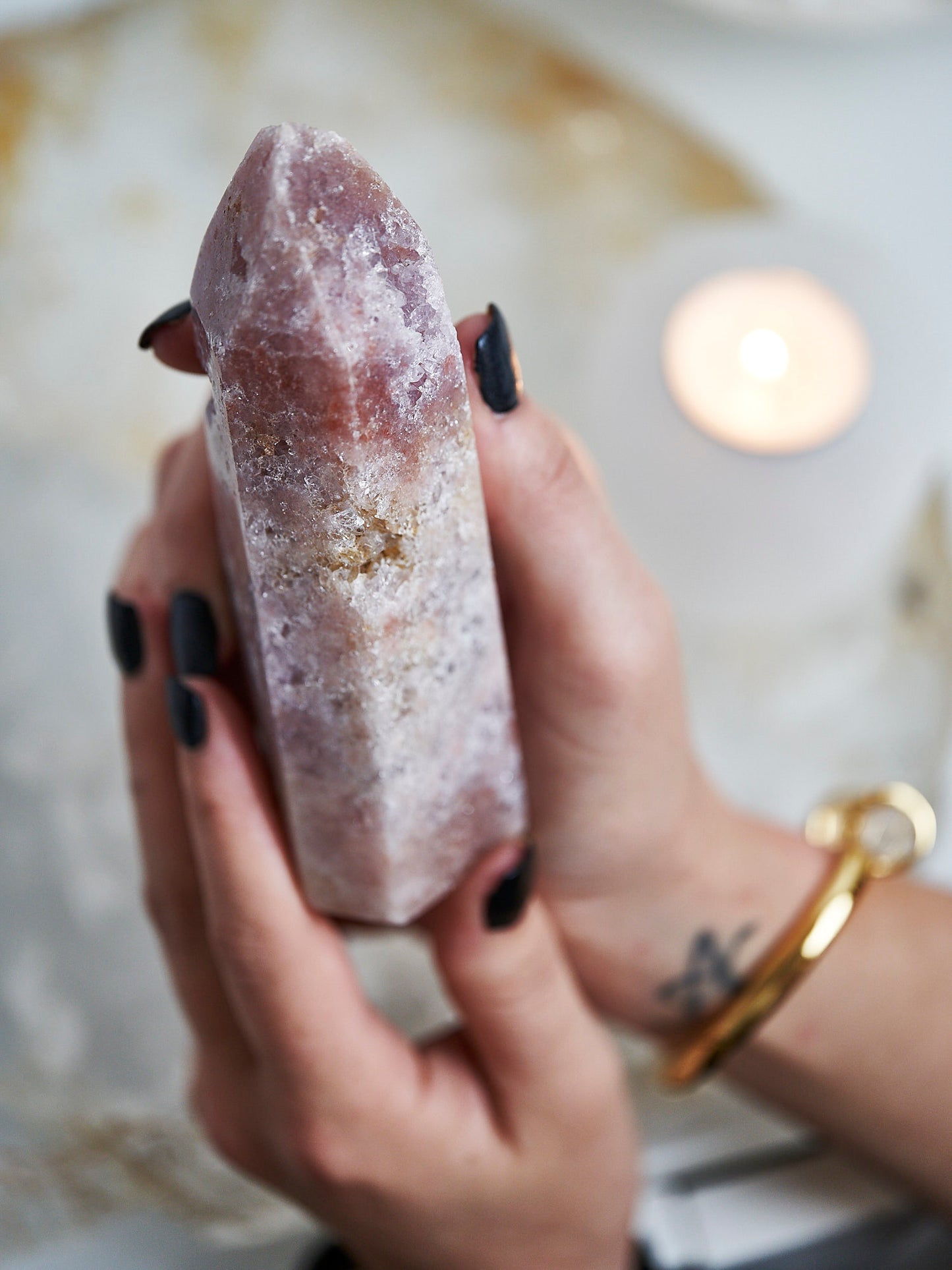 AA Pink Amethyst Point 395g
