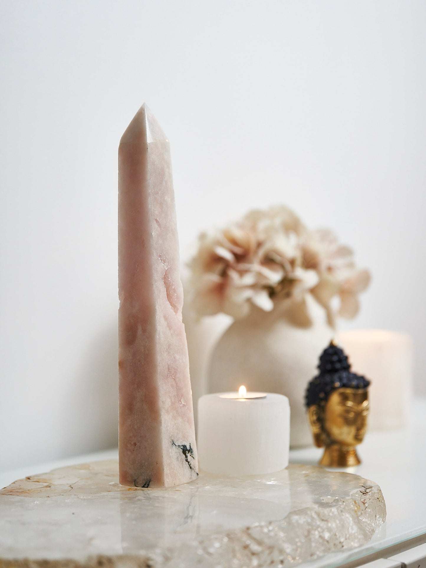 Pink Amethyst Obelisk 880g