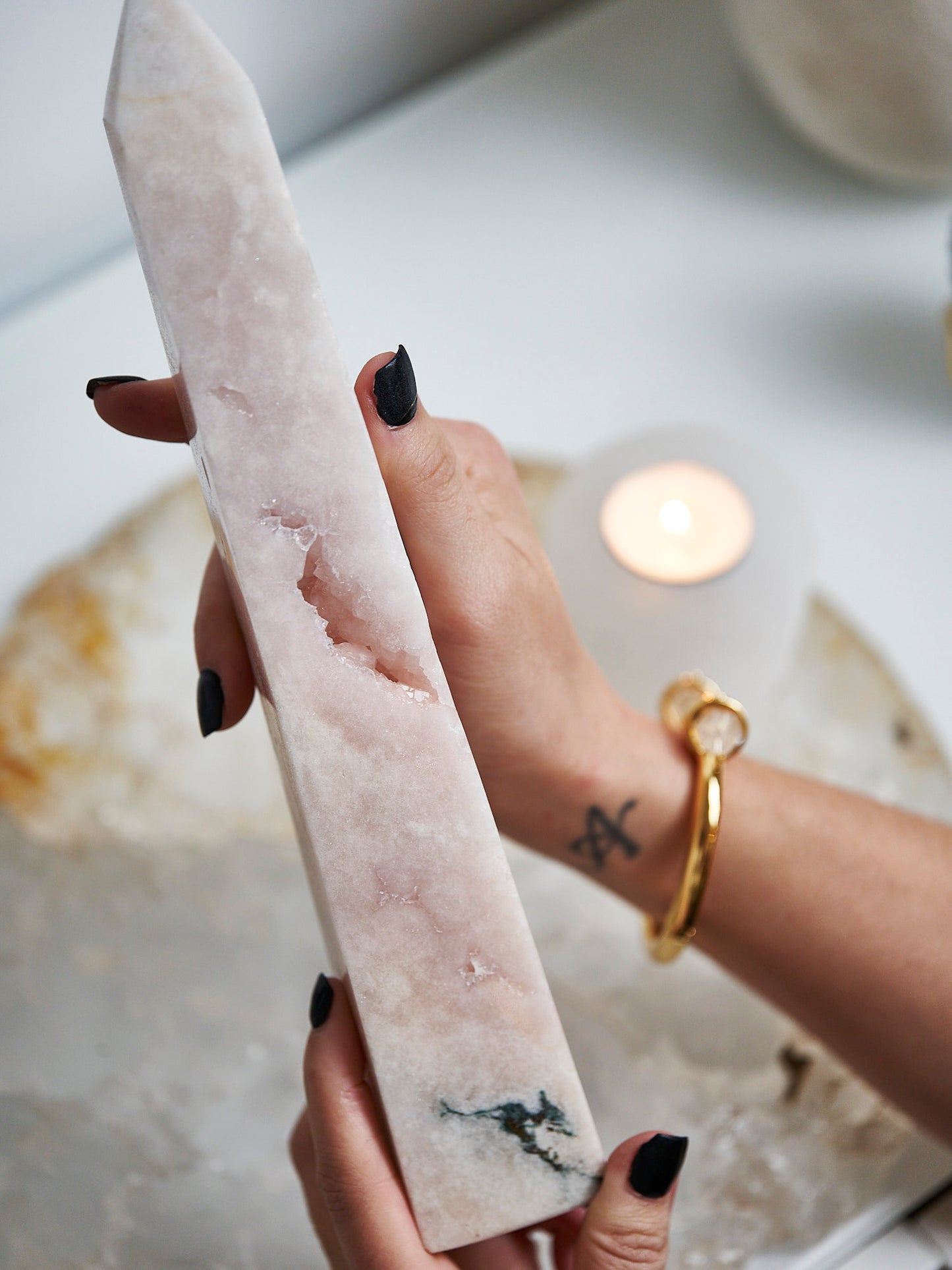 Pink Amethyst Obelisk 880g