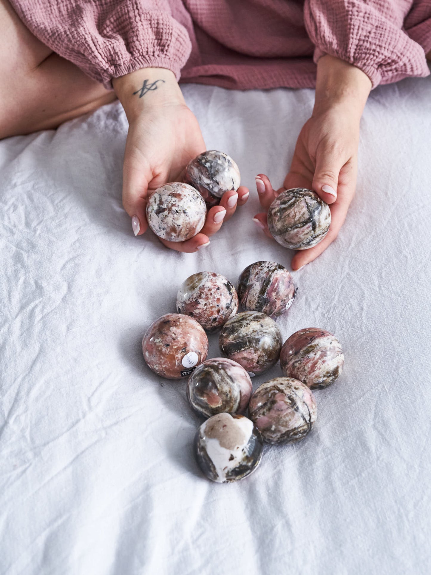 Pink Opal Spheres 100-150g