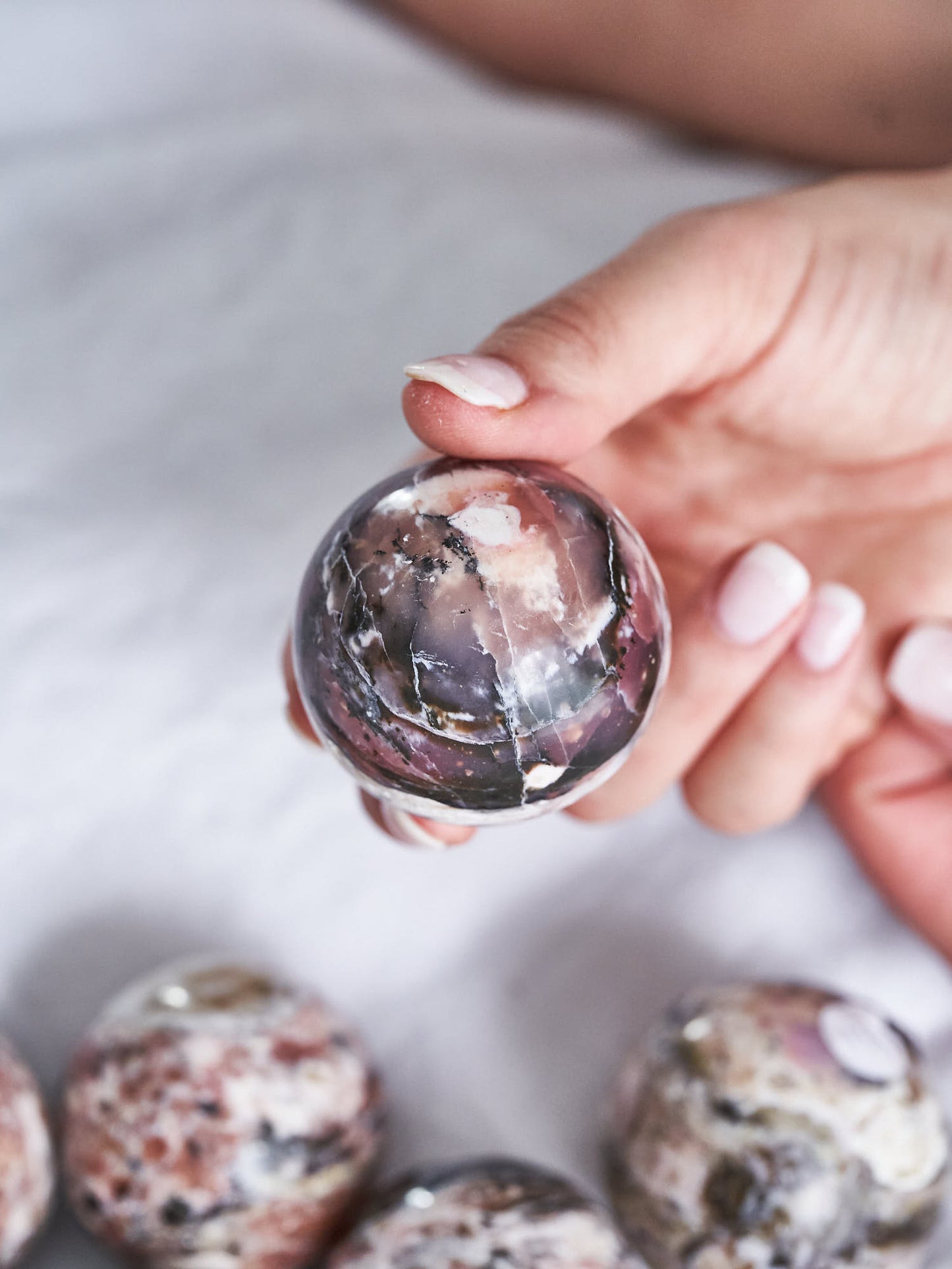 Pink Opal Spheres 100-150g