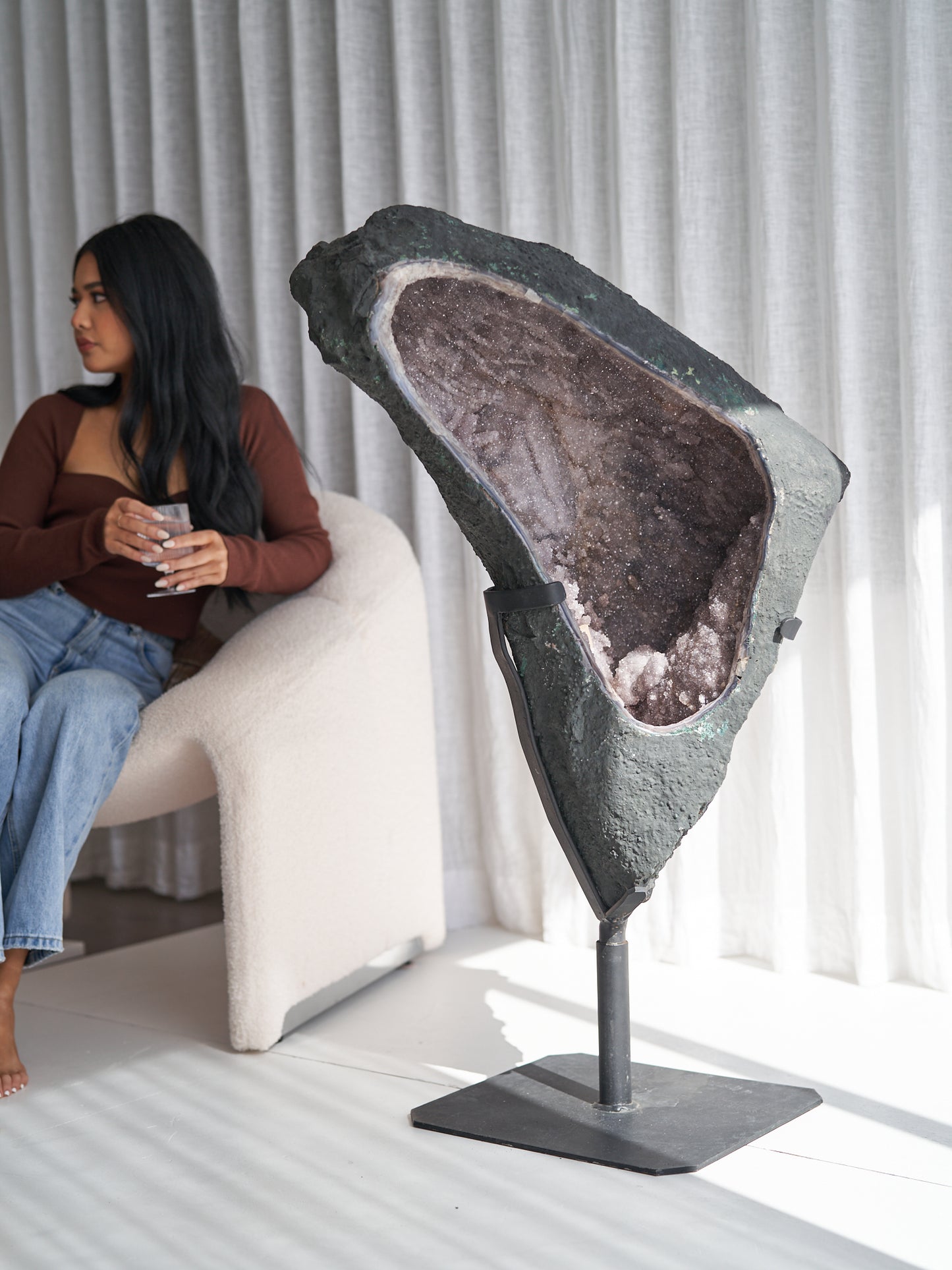 Giant Dark Grey Galaxy Amethyst Cave 57.5kgs