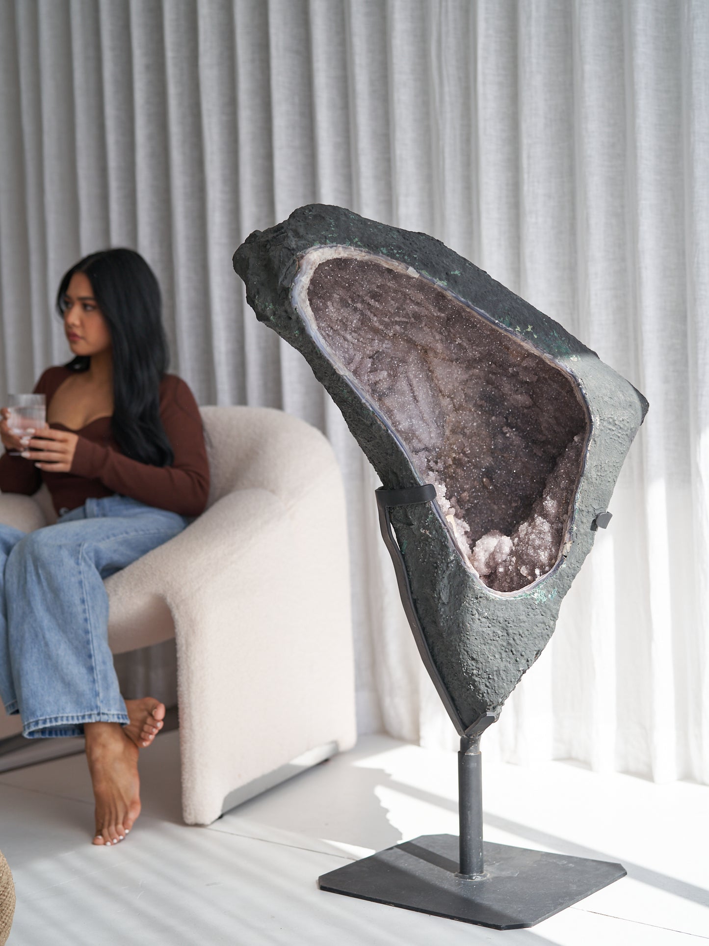 Giant Dark Grey Galaxy Amethyst Cave 57.5kgs