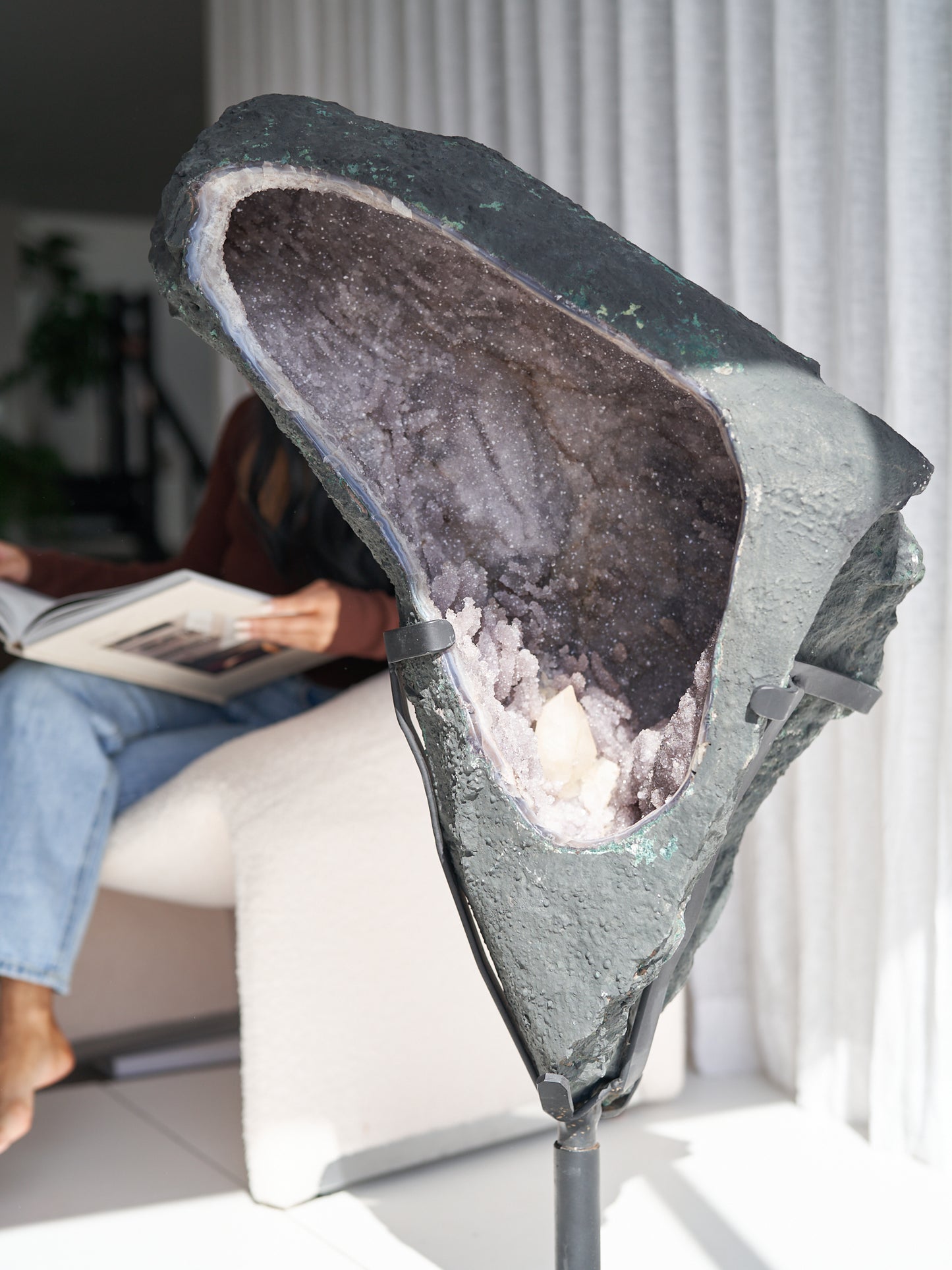 Giant Dark Grey Galaxy Amethyst Cave 57.5kgs