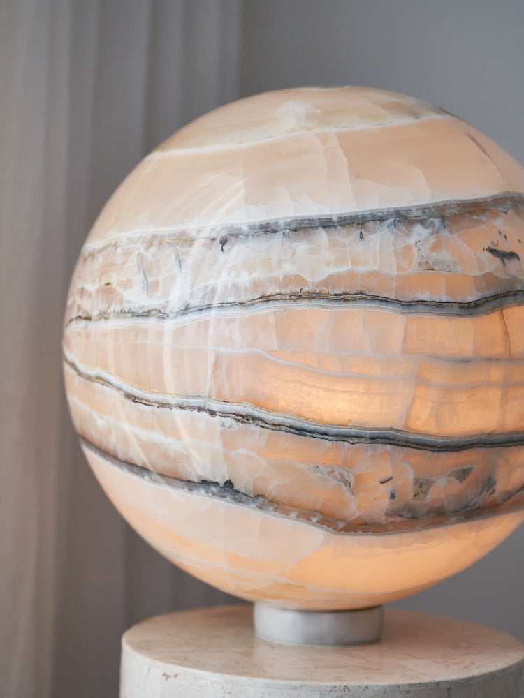 Giant Calcite Sphere Lamp 19.1kg no