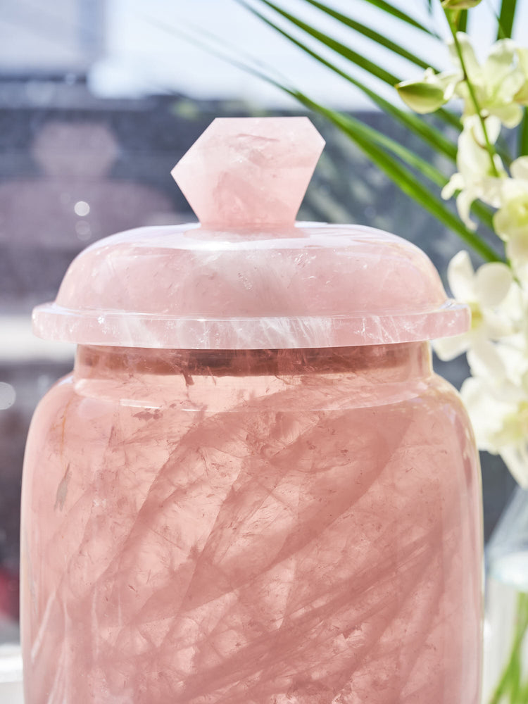 Rose Quartz Urns (Made to Order Small & Large)