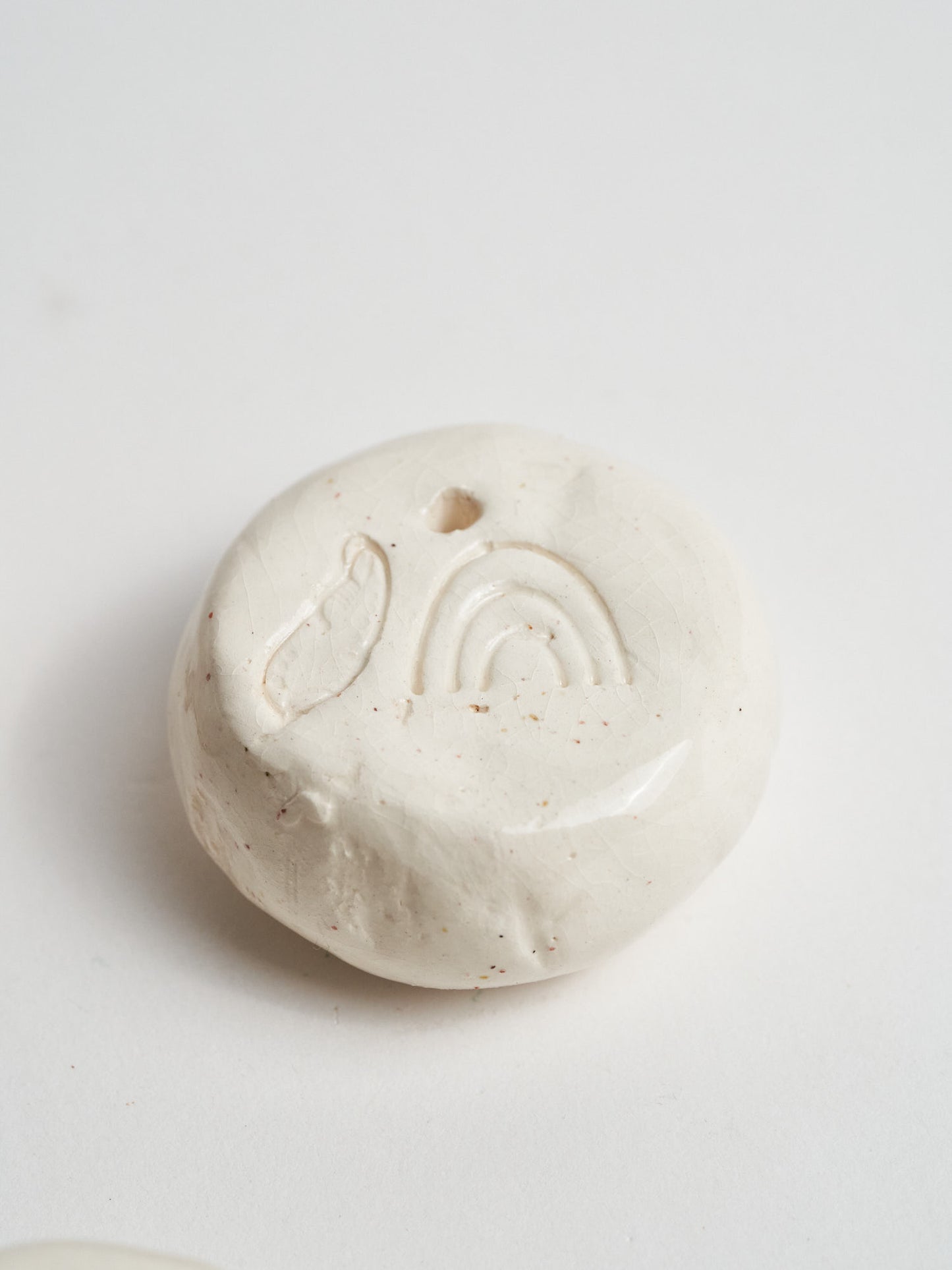 Embossed Ceramic Incense Holder