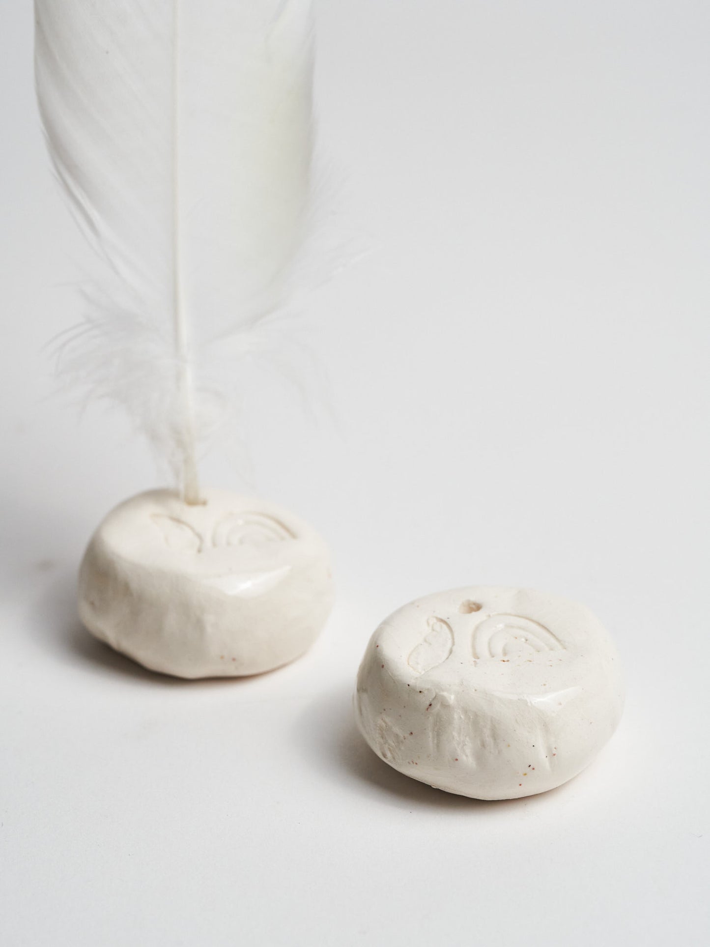 Embossed Ceramic Incense Holder