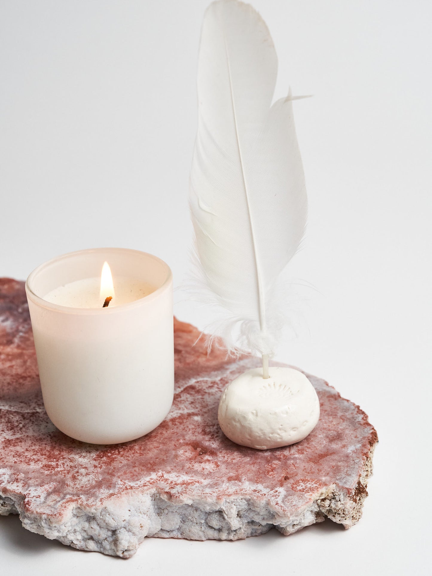 Embossed Ceramic Incense Holder