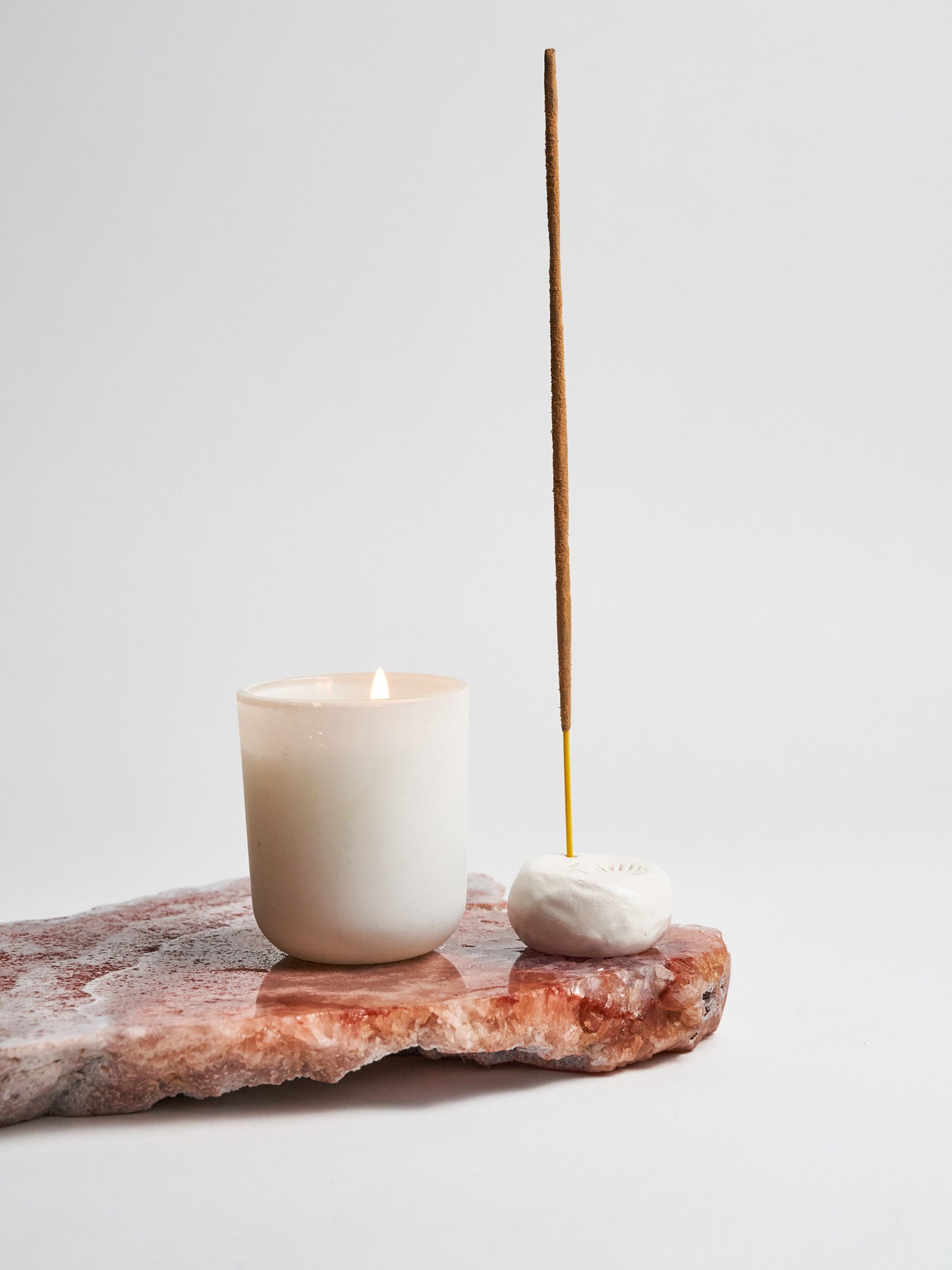 Embossed Ceramic Incense Holder