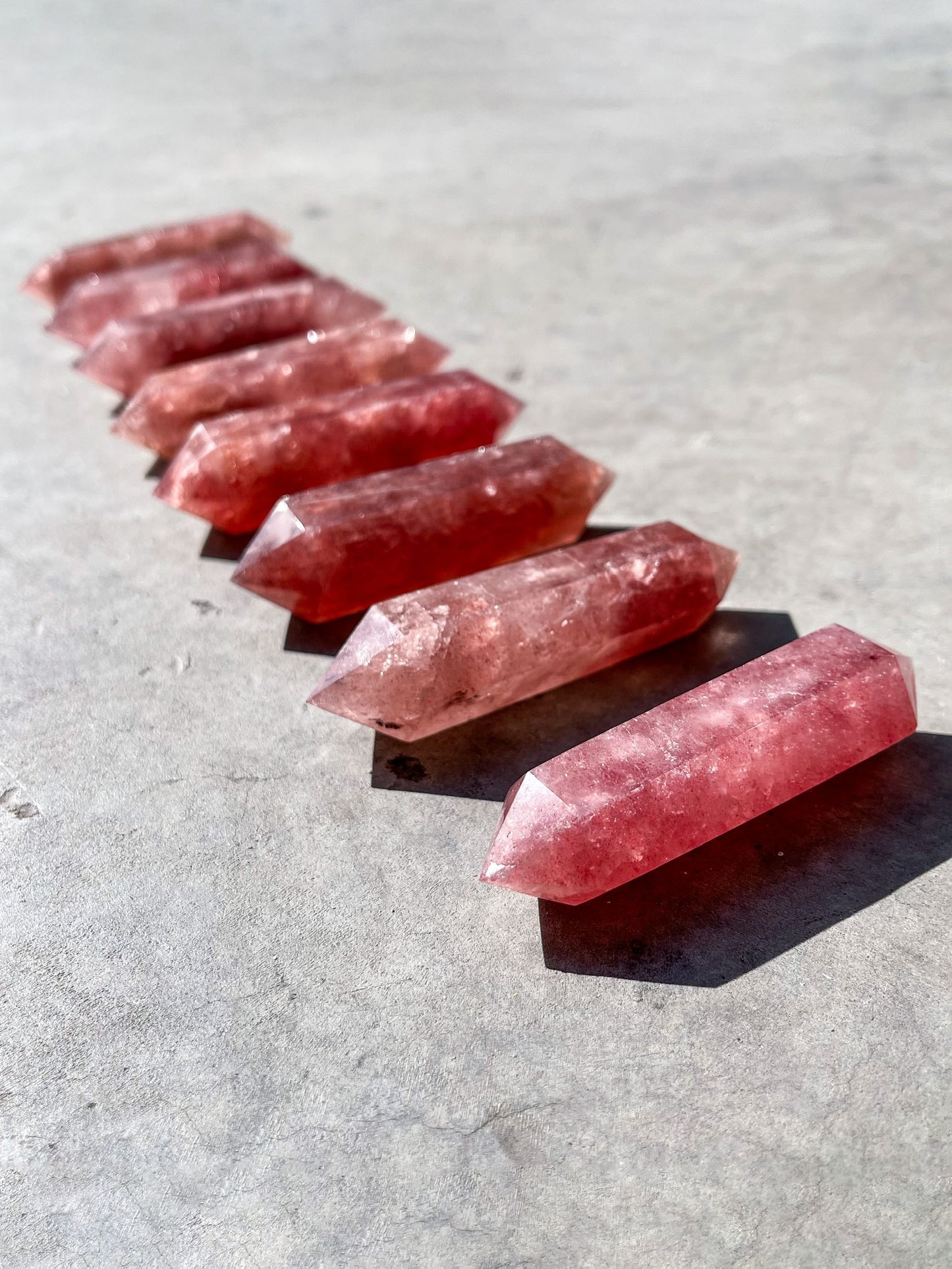 Tanzberry Quartz Double Terminated Points