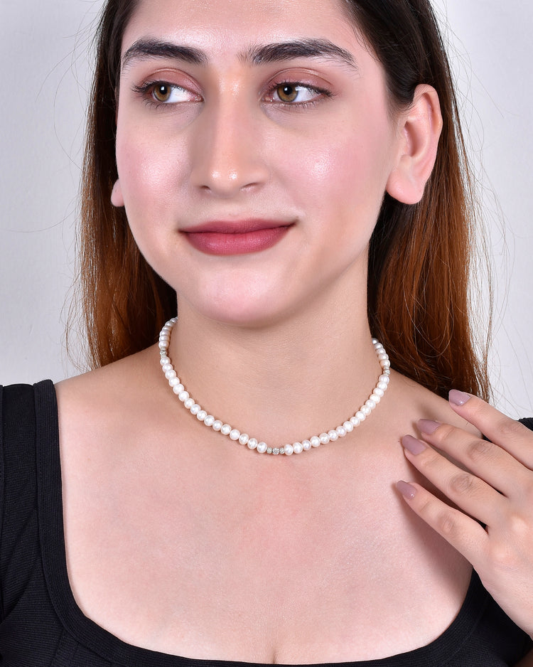 Disco Pearl Necklace