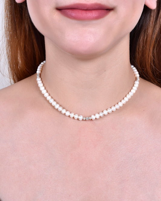 Disco Pearl Necklace