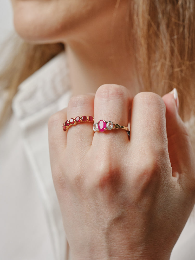 9ct Yellow Gold Ruby Ring