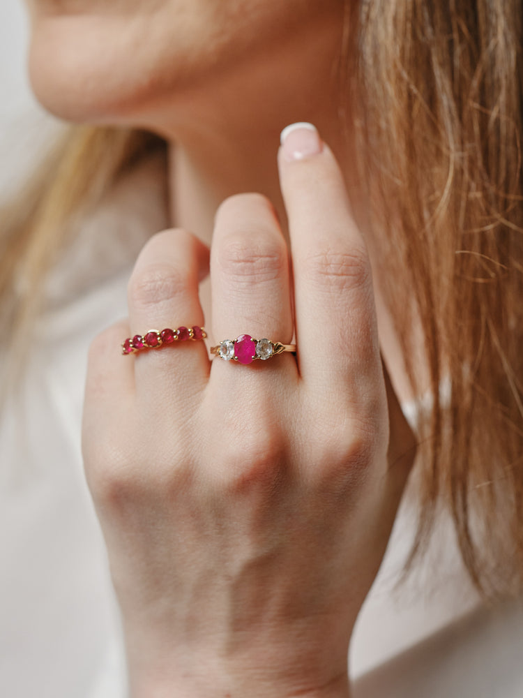 9ct Yellow Gold Ruby Ring