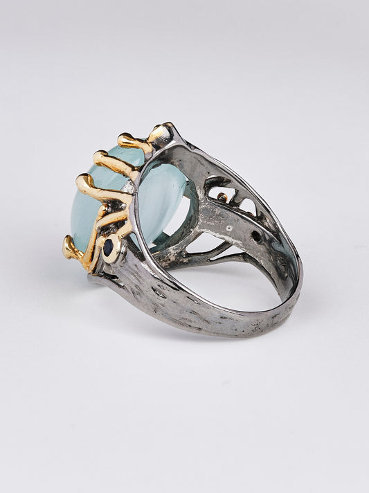 King Triton Aquamarine Ring