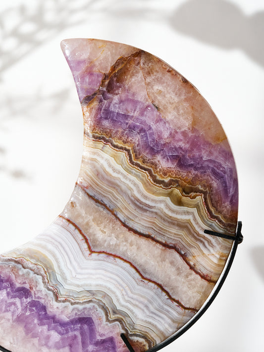 Amethyst Agate Moon 788g