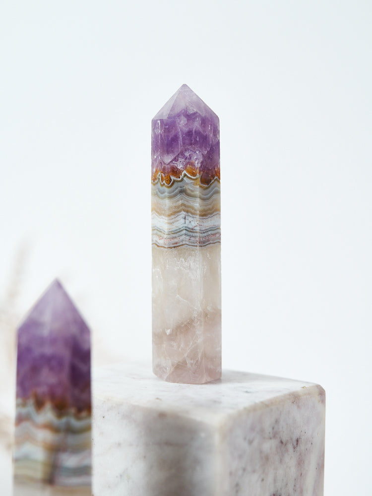 Amethyst Agate Points