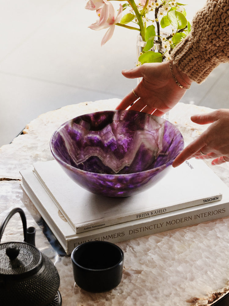 AA Amethyst Chevron Bowl