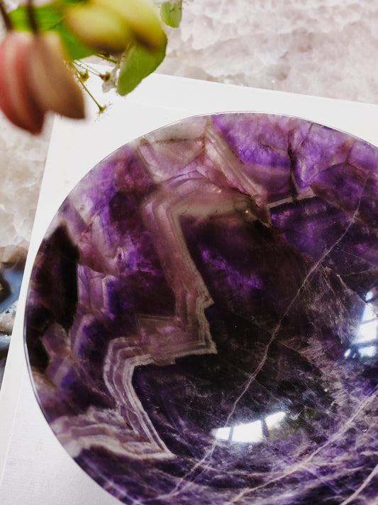 AA Amethyst Chevron Bowl