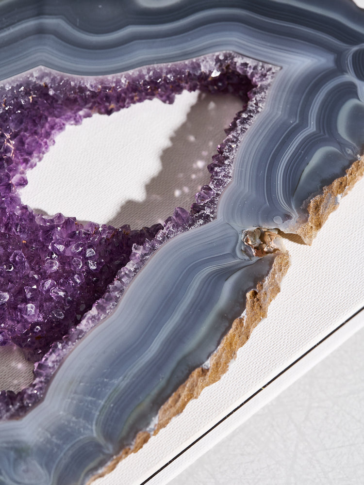 Amethyst & Agate Druzy Platter 1.04 kg