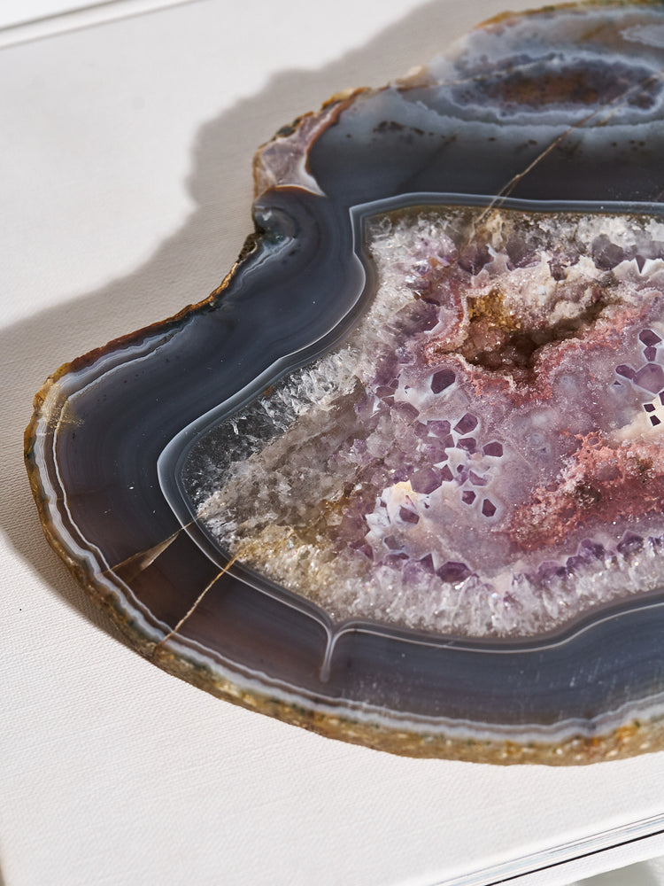 Amethyst & Agate Druzy Platter 1.34 kg