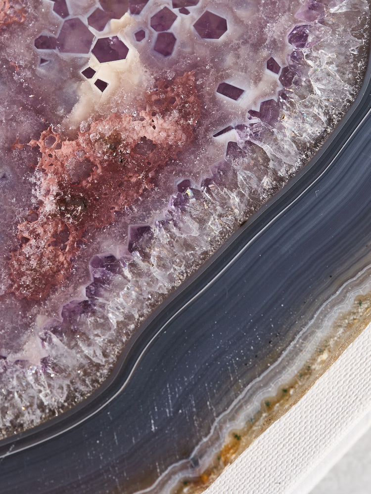 Amethyst & Agate Druzy Platter 1.34 kg